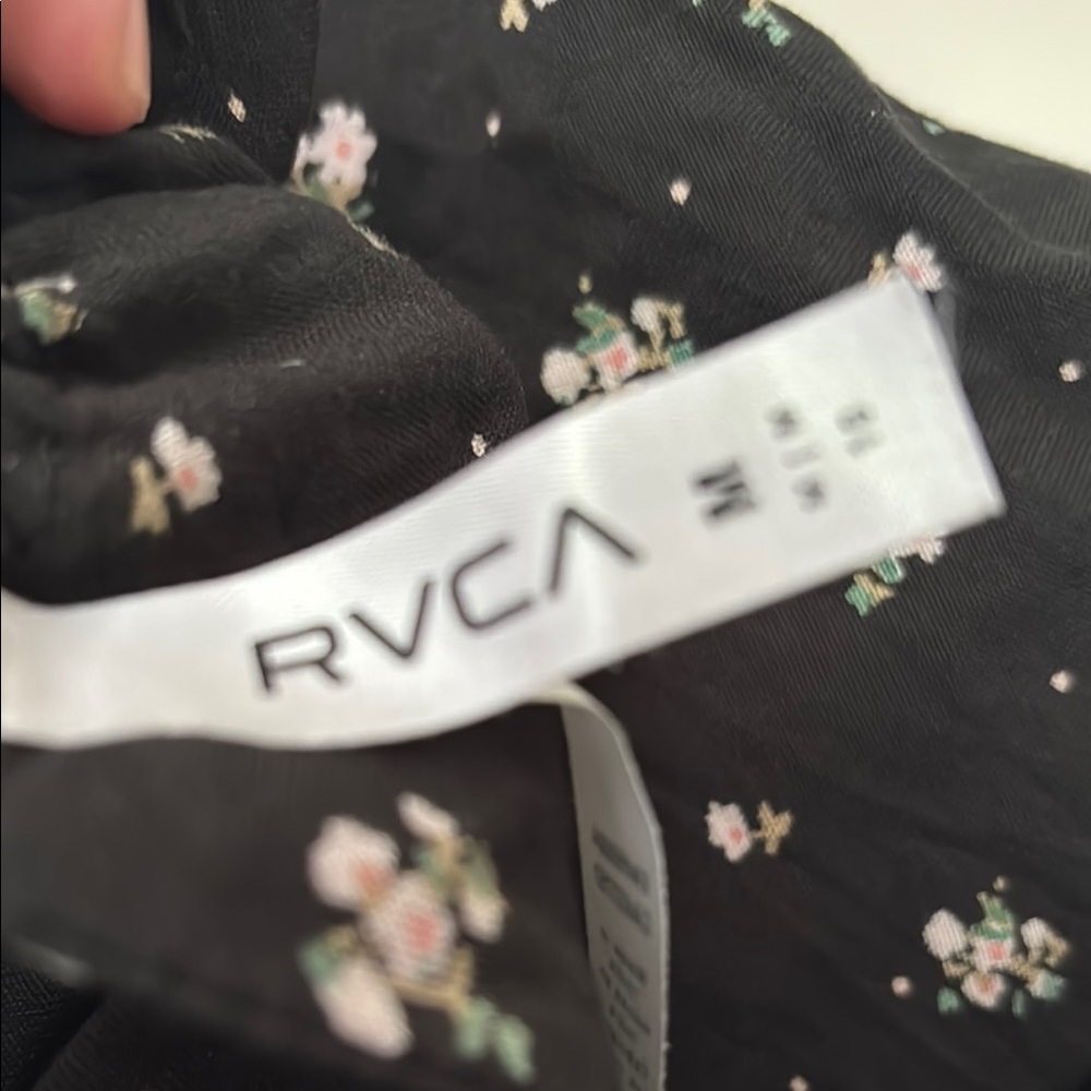 RVCA Black Floral Midi Slip Dress - Picture 4 of 4